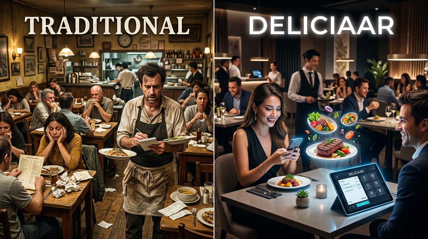 Transformación de Restaurante: Tradicional vs DeliciaAR
