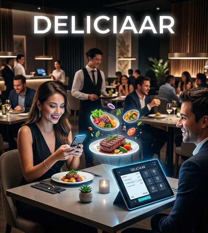Con DeliciaAR: comensales pidiendo desde el celular con platos en 3D